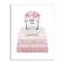 Stupell Industries Pink Rose Bouquet Fashion Style Bookstack Wall Plaque